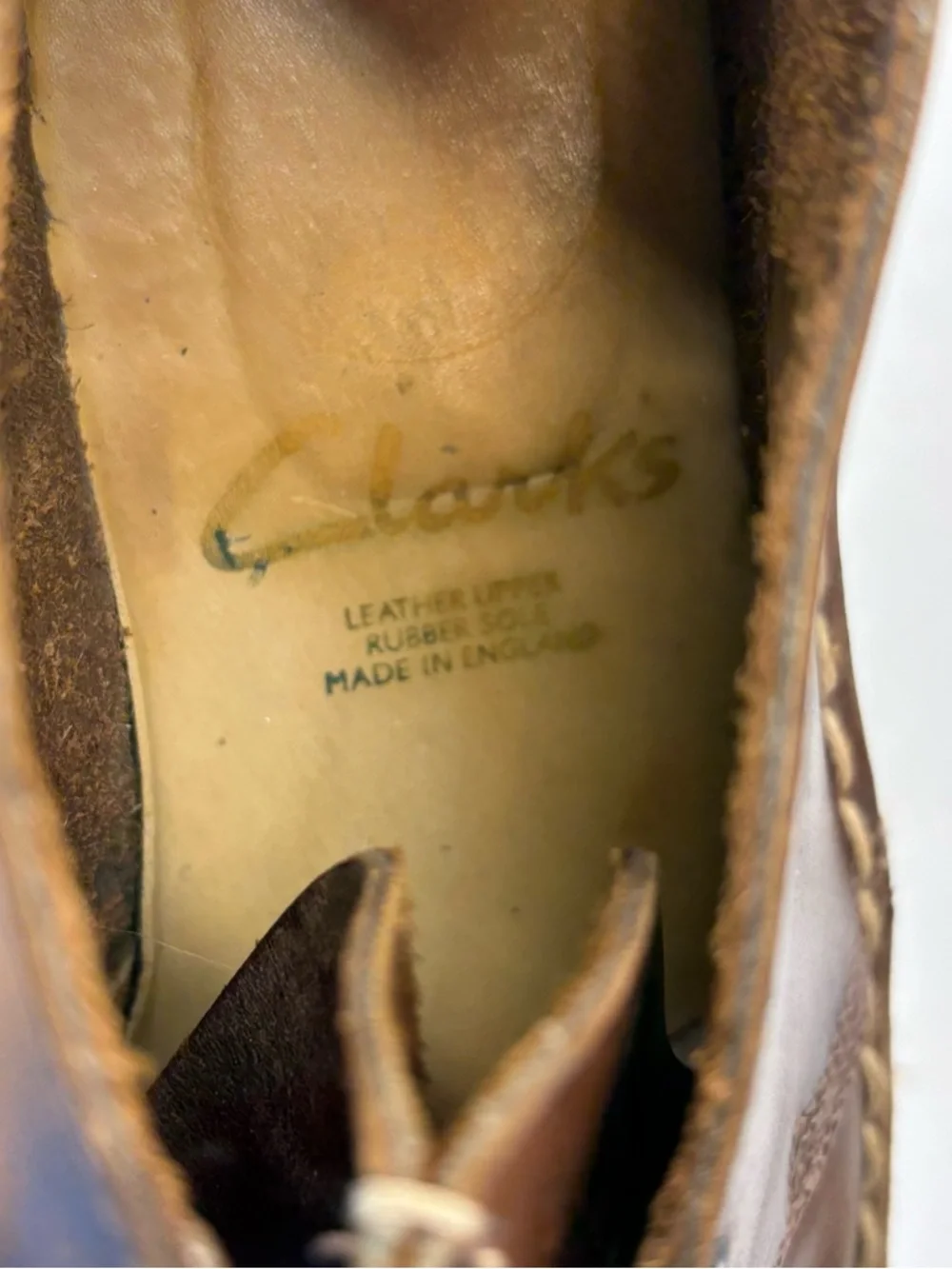Clarks handcrafted leather